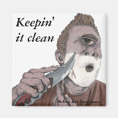 Griekse Cyclops mes scheren koelkastmagneten Magneet (Voorkant)