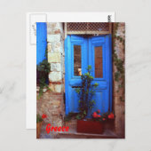 Griekse deur briefkaart (Voorkant / Achterkant)