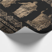 Griekse doedels en sleutelversiering van de Meande Cadeaupapier (Hoek)