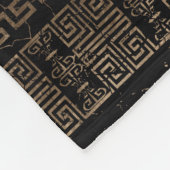 Griekse doedels en sleutelversiering van de Meande Fleece Deken (Hoek)