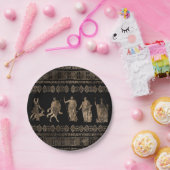 Griekse doedels en sleutelversiering van de Meande Papieren Bordje (Feest)