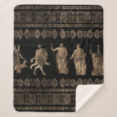 Griekse doedels en sleutelversiering van de Meande Sherpa Deken (Voorkant)