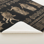 Griekse doedels en sleutelversiering van de Meande Sherpa Deken (3/4)