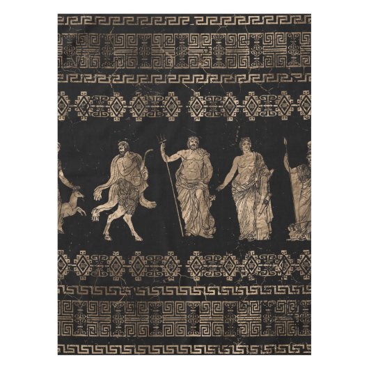 Griekse doedels en sleutelversiering van de Meande Tafelkleed (Voorkant)