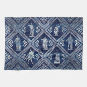 Griekse doedels en versiering met de Meander-sleut Theedoek (Horizontaal)