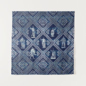 Griekse doedels en versiering met de Meander-sleut Wandkleed (Voorkant)