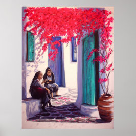 "Griekse dorpsroddels" (groot) Poster