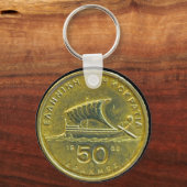 Griekse drachmamunten sleutelhanger (Voorkant)
