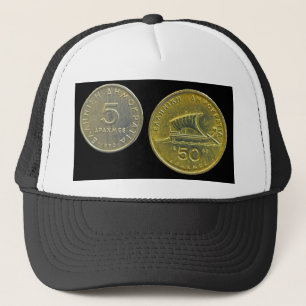 Griekse drachmamunten trucker pet