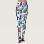 Griekse eiland Charm Trendy Santorini Leggings (Achterkant)