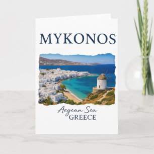 Griekse Eiland Mykonos Vakantie Reizen Kustleven Kaart