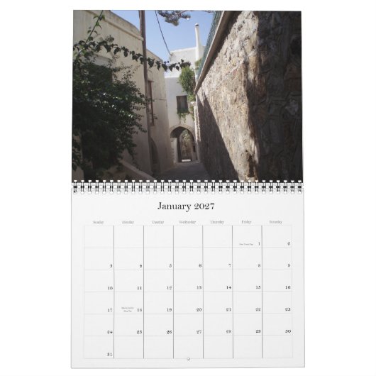 Griekse eilanden 2011 kalender (Jan 2027)