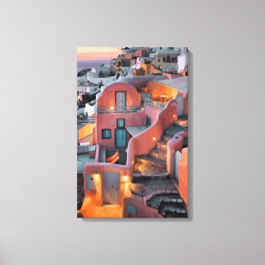 Griekse eilanden canvas afdruk (Voorkant)