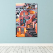 Griekse eilanden canvas afdruk (Insitu (Houten vloer))