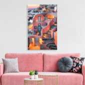 Griekse eilanden canvas afdruk (Insitu (Woonkamer))