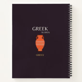 Griekse eilanden, Griekenland, Reis, Preppy Notitieboek (Achterkant)