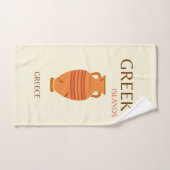 Griekse eilanden, Griekenland, Reis, Retro, Pastel Bad Handdoek (Handdoek)