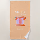 Griekse eilanden, Griekenland, Reiskunst, Oranje Strandlaken (Voorkant)