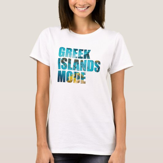 Griekse eilanden Modus Griekenland kust T-shirt (Voorkant)