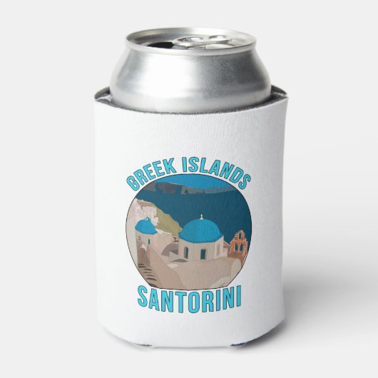 Griekse eilanden Santorini Blikjeskoeler (Blikje Voorkant)