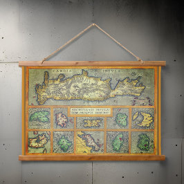 Griekse eilanden zeldzame kaarten | hangend wandkleed