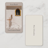 Griekse Eilandkerk met kruis en Bell Paxos Visitekaartje (Voorkant / Achterkant)