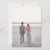 Griekse Elegance Custom Foto Opslaan van de datum Kaart (Achterkant)