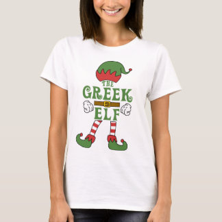 Griekse Elf-kerstgezinsuitrusting T-shirt