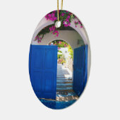 Griekse en Turkse stijlblauw deur Keramisch Ornament (Links)