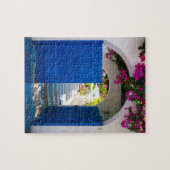 Griekse en Turkse stijlblauw deur Legpuzzel (Horizontaal)