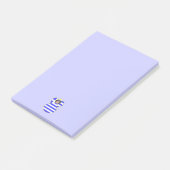 Griekse engel met zwart haar post-it® notes (Schuin)