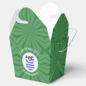 Griekse engel zwart haar kerstvlag gepersonaliseer bedankdoosjes (Geopend)