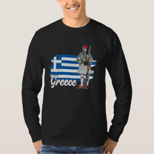 Griekse Evzone schoenen Athene kostuum souvenir to T-shirt