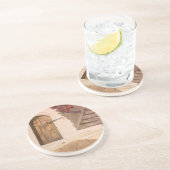 Griekse Feestdagen Zandsteen Onderzetter (Zijkant)