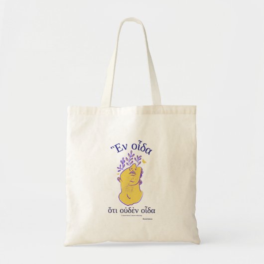 Griekse filosofen citeren Socrates Tote Bag (Voorkant)