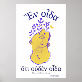 Griekse filosoof citeert Socrates Ancient Griekenl Poster