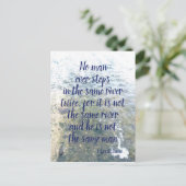 Griekse Filosoof Heraclitus Quote Briefkaart (Staand voorkant)