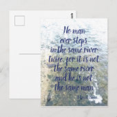 Griekse Filosoof Heraclitus Quote Briefkaart (Voorkant / Achterkant)