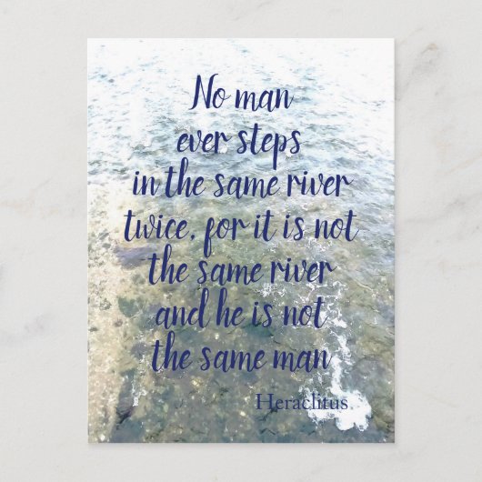 Griekse Filosoof Heraclitus Quote Briefkaart (Voorkant)