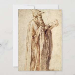 Griekse filosoof met menselijke schedel door Miche