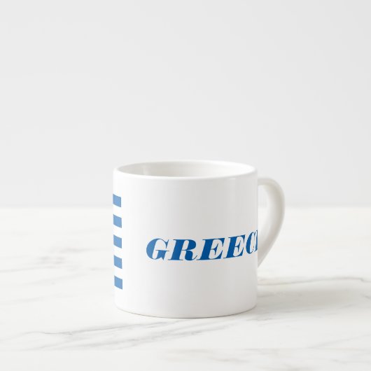 Griekse Flag Custom Espresso Cup Espresso Kop (Voorkant rechts)