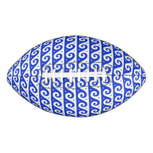 Griekse Fret, Mediterraan Golfpatroon, Blauw American Football