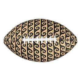 Griekse fret, mediterraan golfpatroon, bruin american football