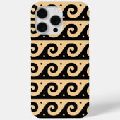 Griekse fret, mediterraan golfpatroon, bruin Case-Mate iPhone case (Achterkant)