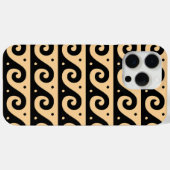 Griekse fret, mediterraan golfpatroon, bruin Case-Mate iPhone case (Achterkant (horizontaal))