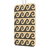 Griekse fret, mediterraan golfpatroon, bruin luchtverfrisser (Links)