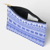 Griekse fret, mediterraan patroon, blauw etui