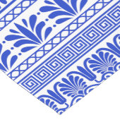 Griekse fret, mediterraan patroon, blauw korte tafelloper (Hoek)