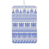 Griekse fret, mediterraan patroon, blauw luchtverfrisser (Voorkant)