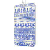 Griekse fret, mediterraan patroon, blauw luchtverfrisser (Links)